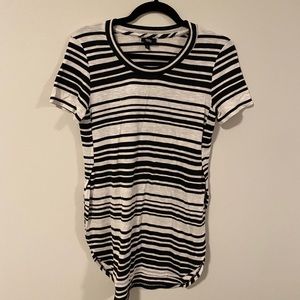 Black and white long shirt